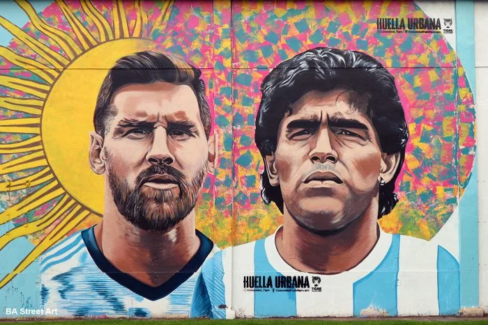 Os Murais de Messi e Maradona em Buenos Aires: Onde Encontrá-los